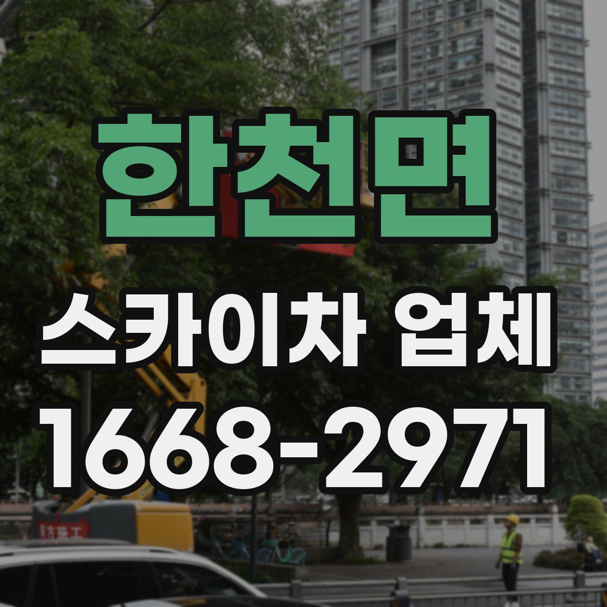 한천면 스카이차 업체