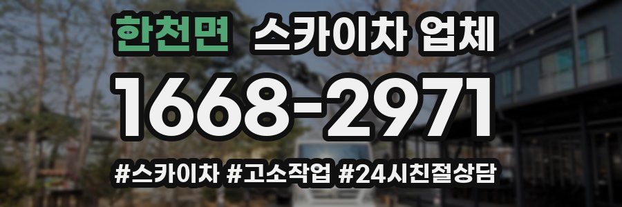 한천면 스카이차 업체