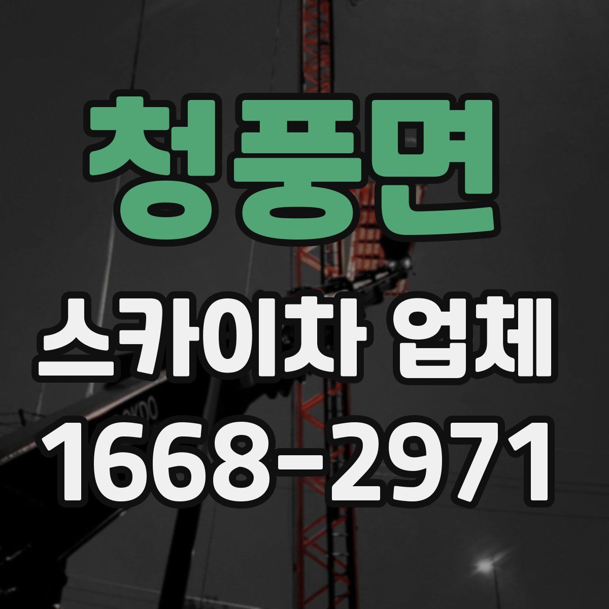 청풍면 스카이차 업체