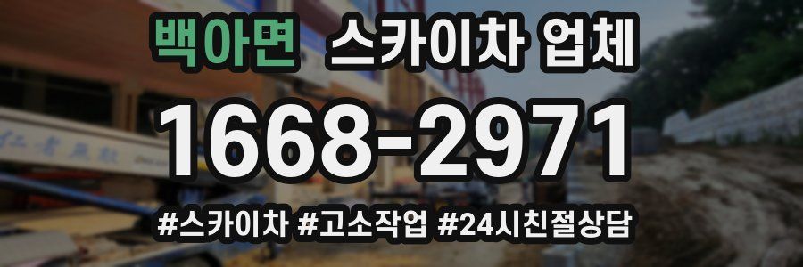 백아면 스카이차 업체