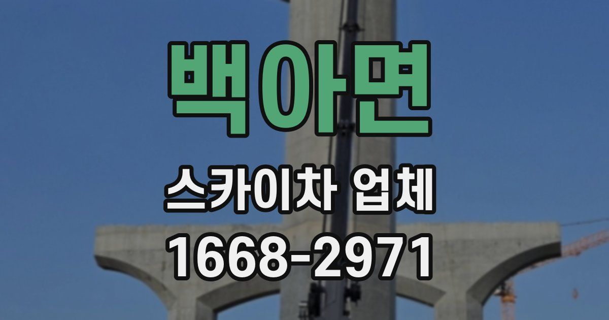 백아면 스카이차 업체