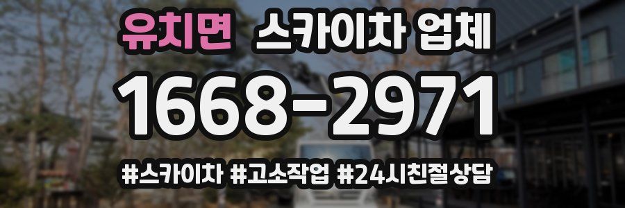 유치면 스카이차 업체