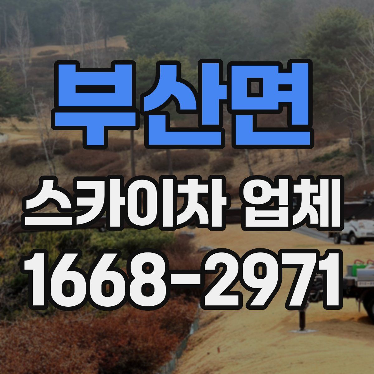 부산면 스카이차 업체