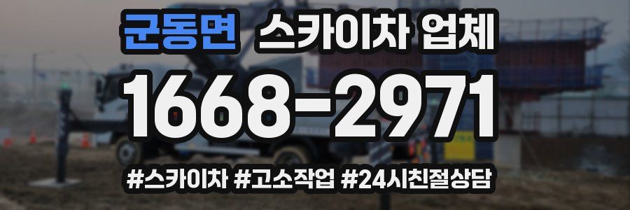 군동면 스카이차 업체