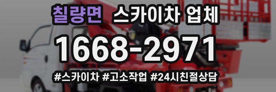 칠량면 스카이차 업체