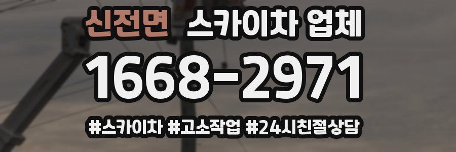 신전면 스카이차 업체
