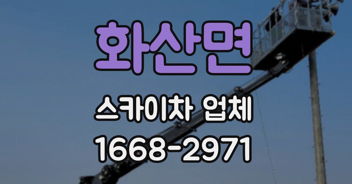 화산면 스카이차 업체