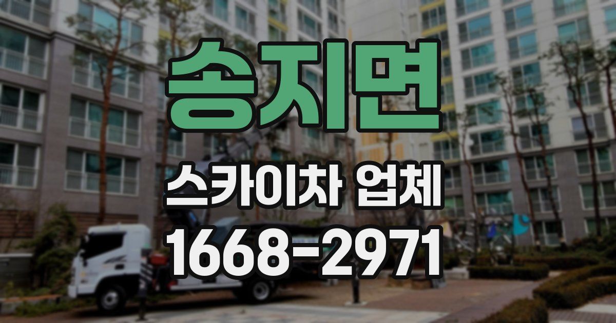 송지면 스카이차 업체