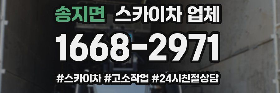 송지면 스카이차 업체
