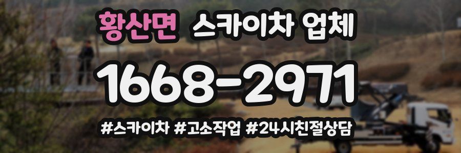 황산면 스카이차 업체