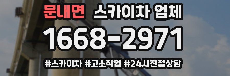 문내면 스카이차 업체