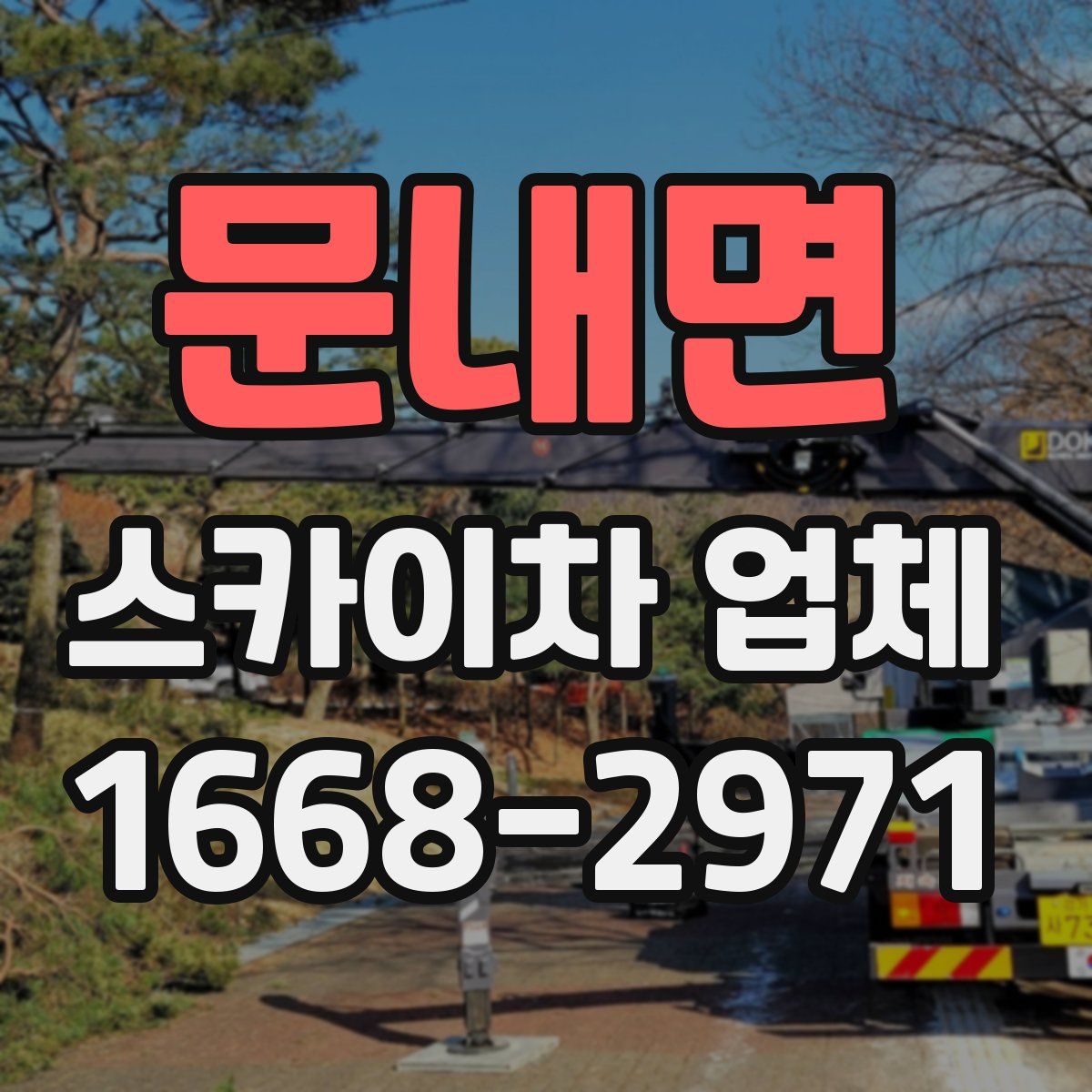 문내면 스카이차 업체