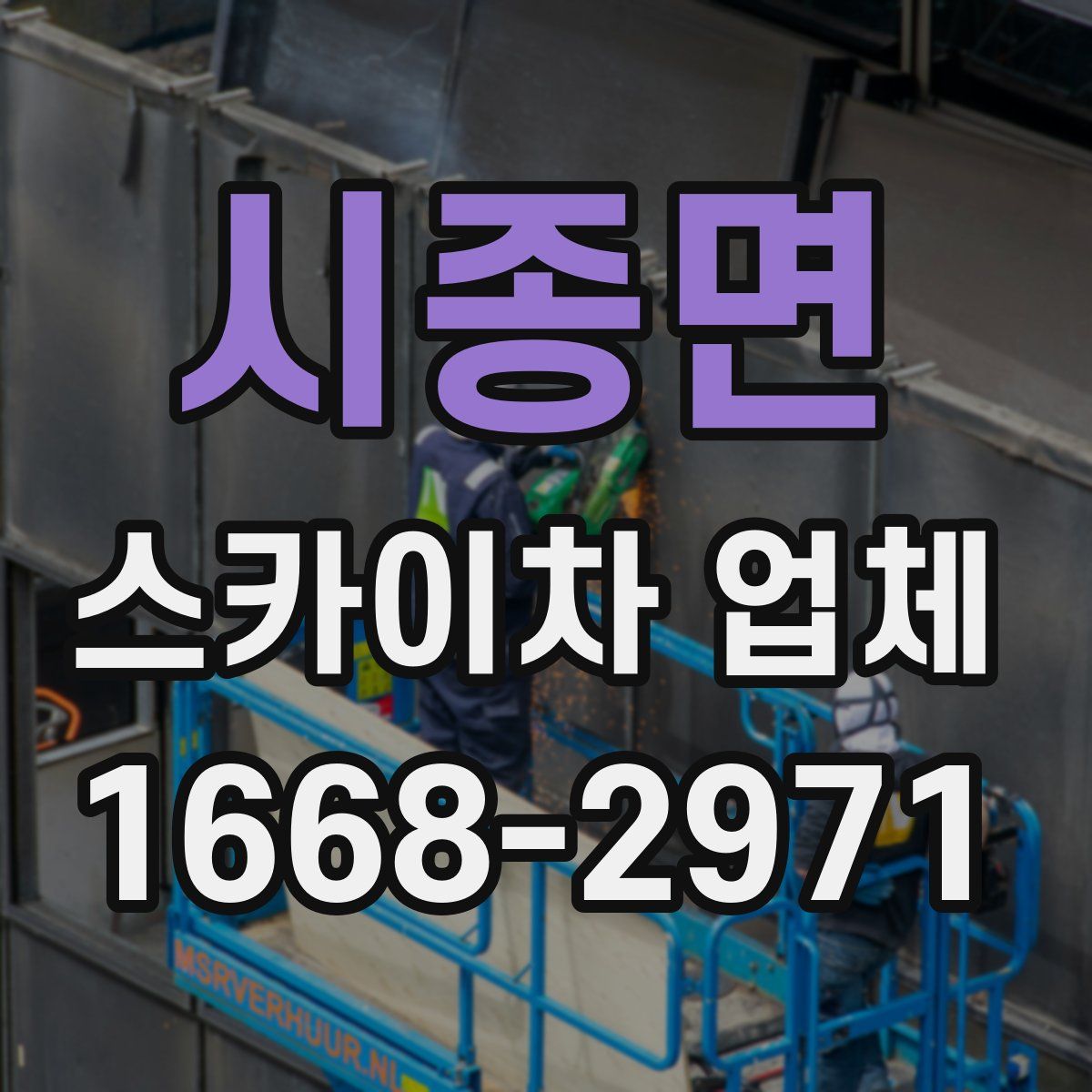 시종면 스카이차 업체