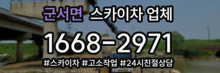 군서면 스카이차 업체