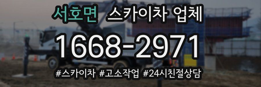 서호면 스카이차 업체