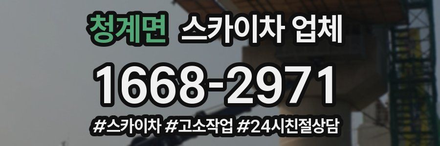 청계면 스카이차 업체