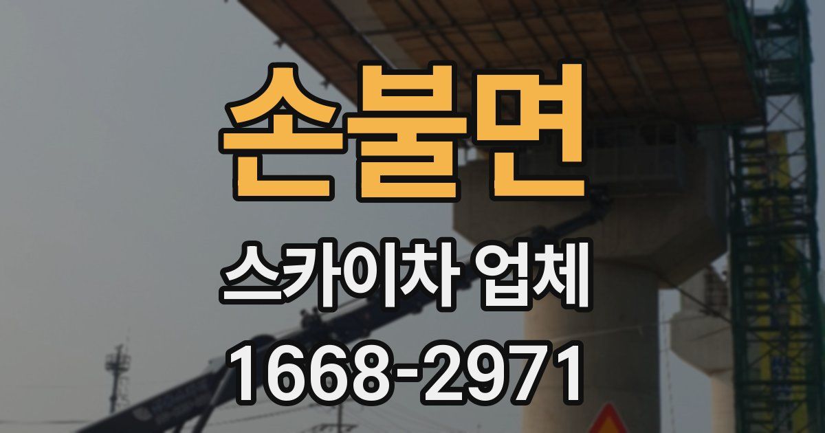 손불면 스카이차 업체