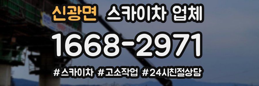 신광면 스카이차 업체