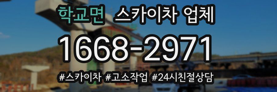 학교면 스카이차 업체