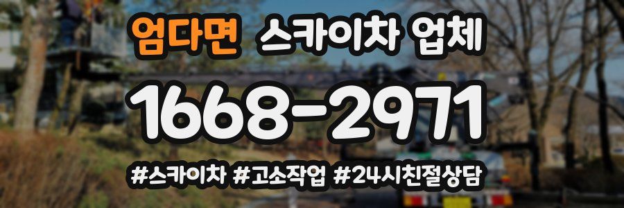엄다면 스카이차 업체