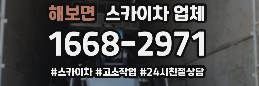 해보면 스카이차 업체