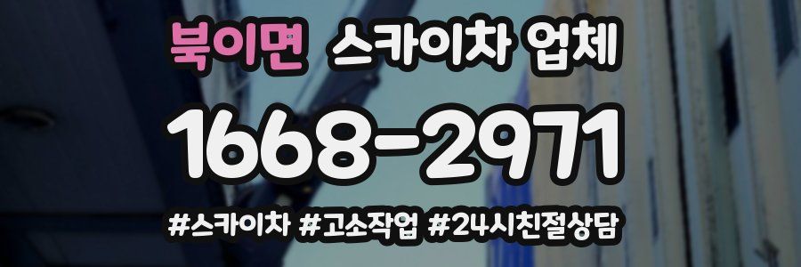 북이면 스카이차 업체