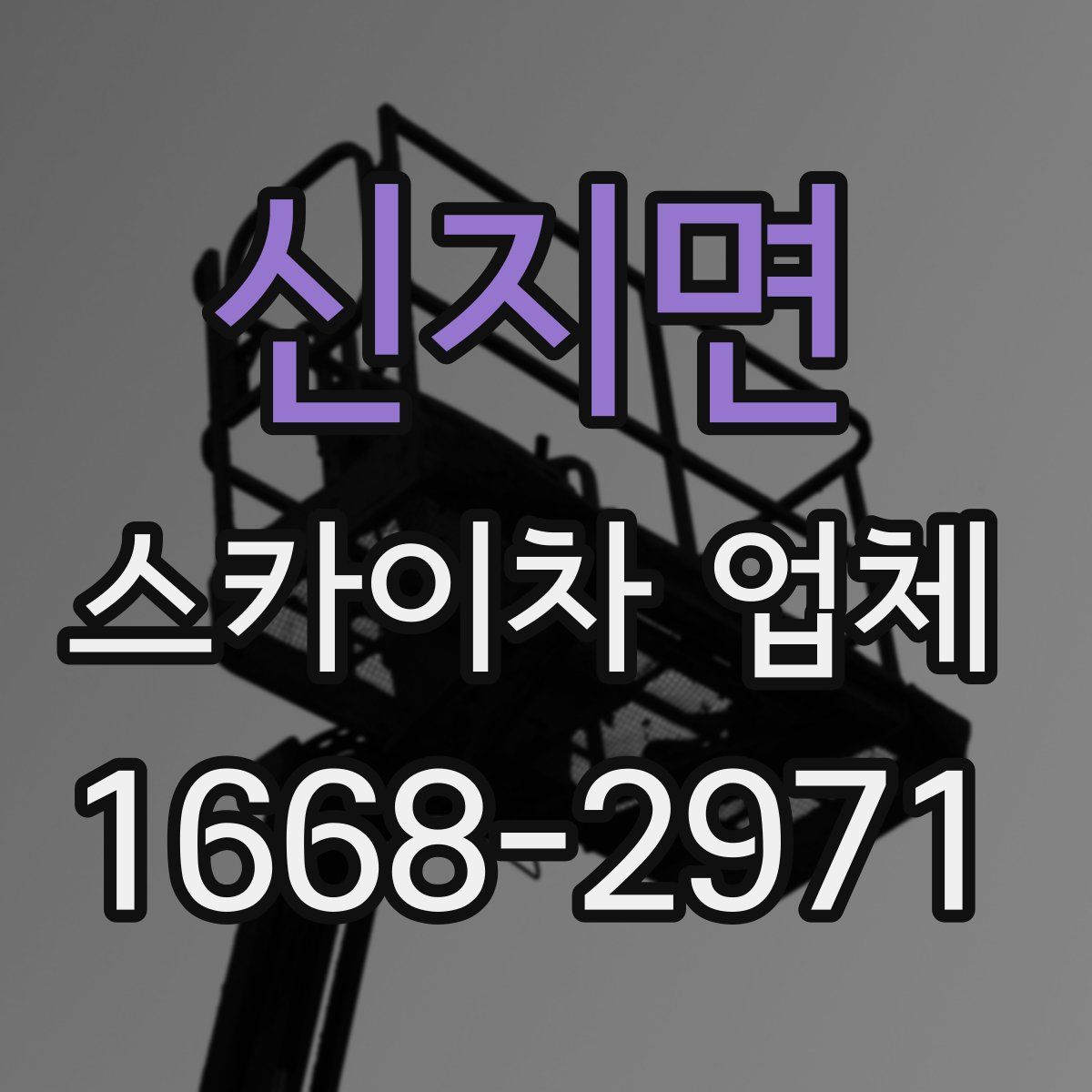 신지면 스카이차 업체