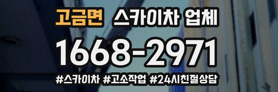 고금면 스카이차 업체