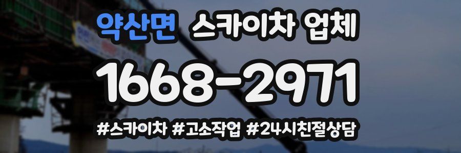 약산면 스카이차 업체