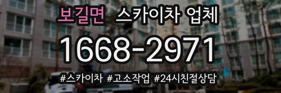 보길면 스카이차 업체
