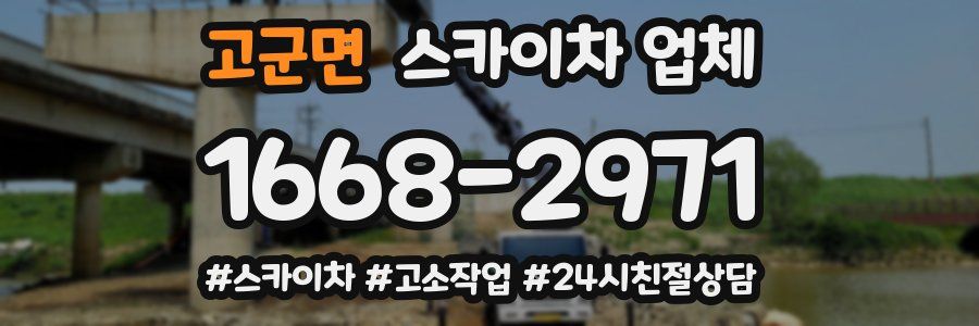 고군면 스카이차 업체