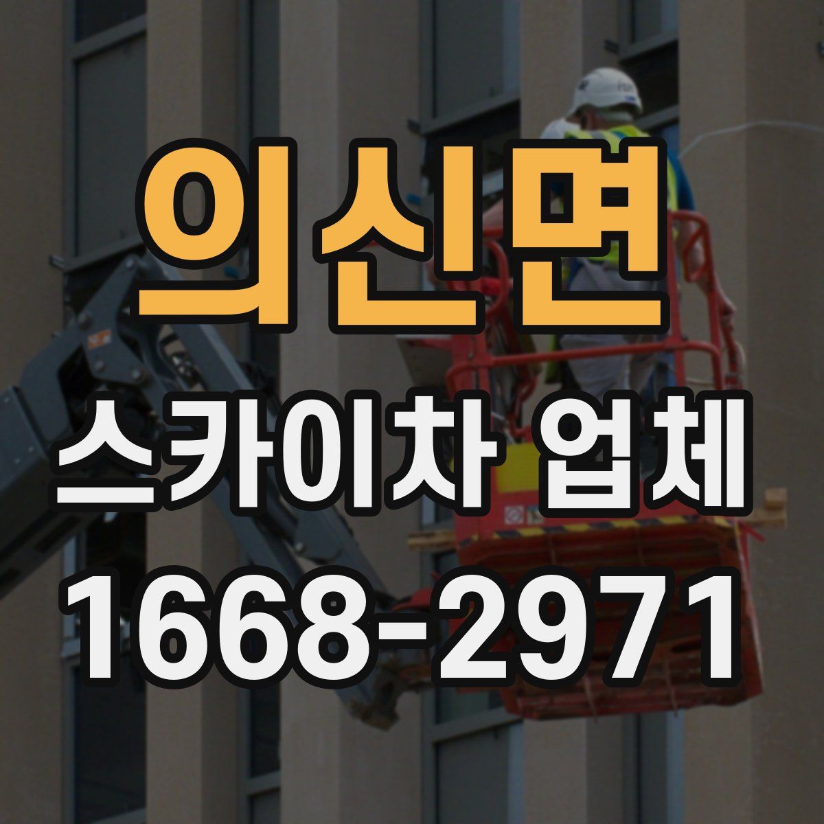 의신면 스카이차 업체