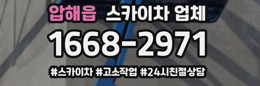 압해읍 스카이차 업체