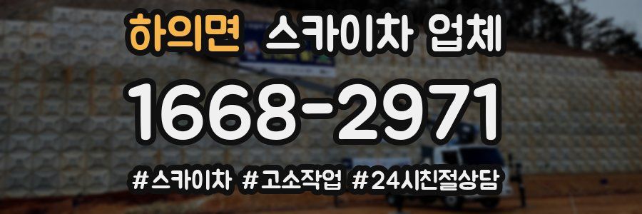 하의면 스카이차 업체