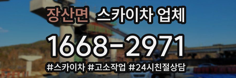 장산면 스카이차 업체