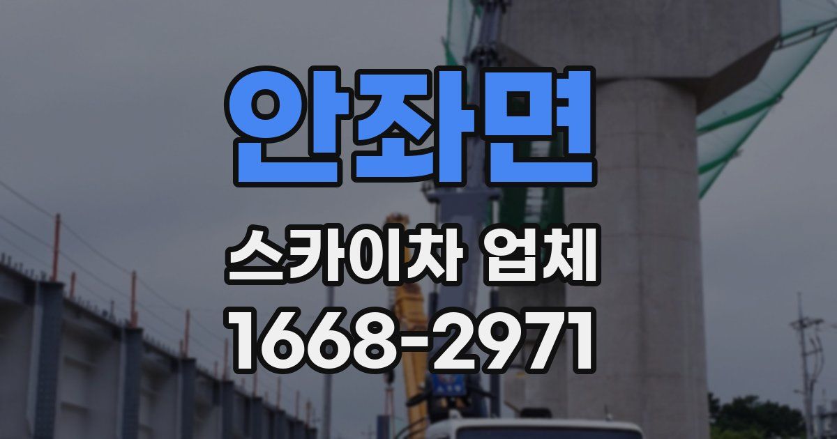 안좌면 스카이차 업체