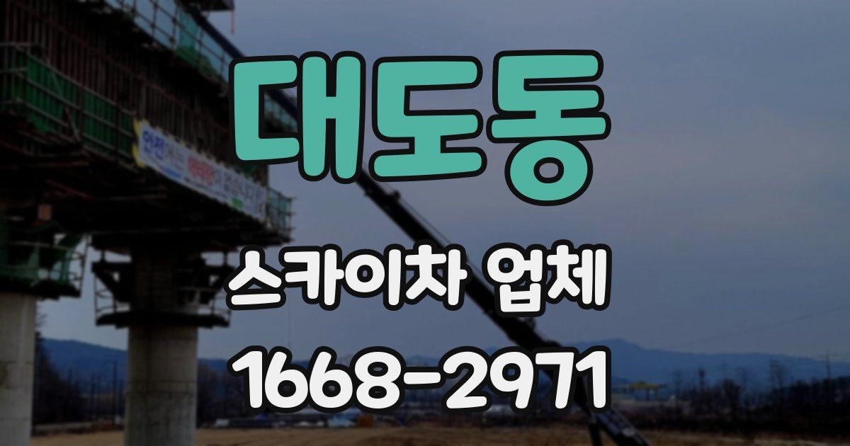 대도동 스카이차 업체