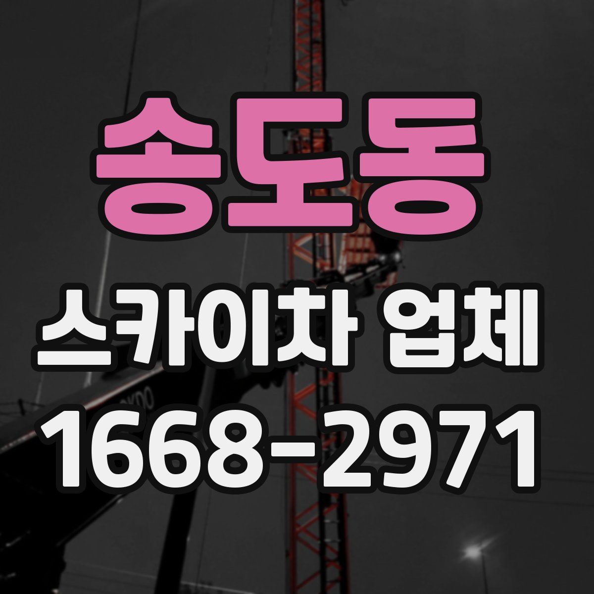 송도동 스카이차 업체