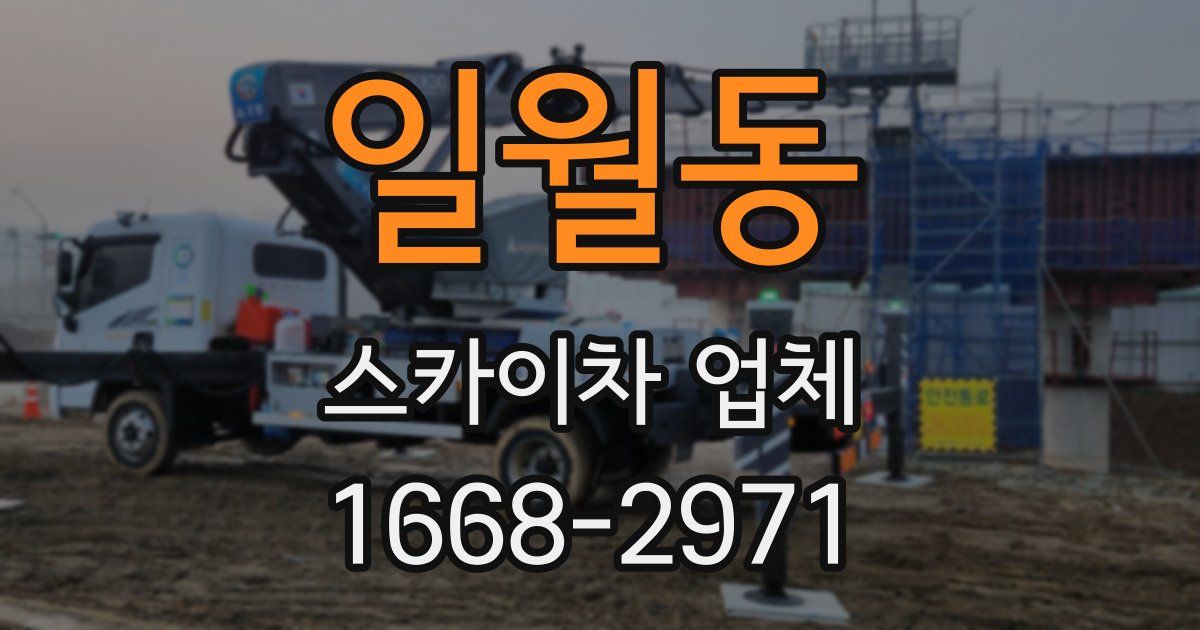 일월동 스카이차 업체