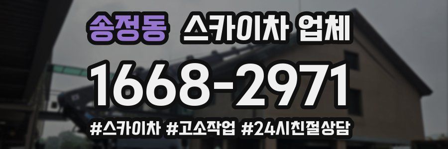 송정동 스카이차 업체