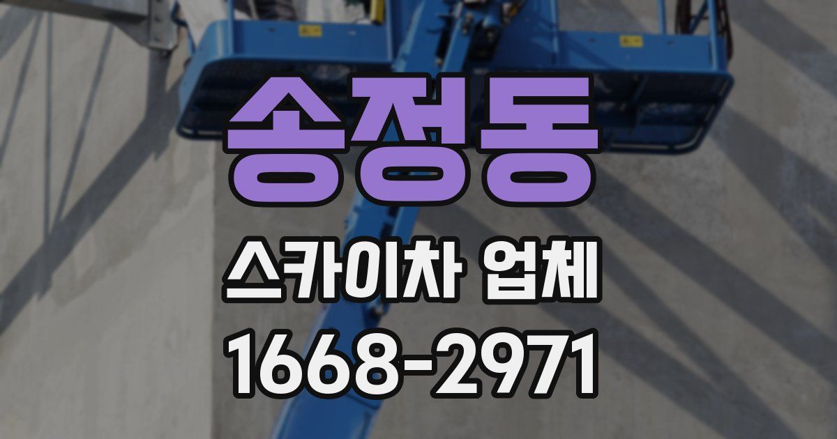송정동 스카이차 업체
