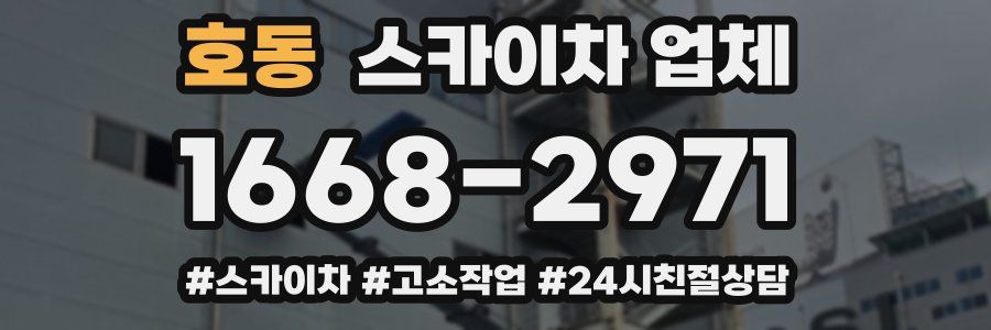 호동 스카이차 업체