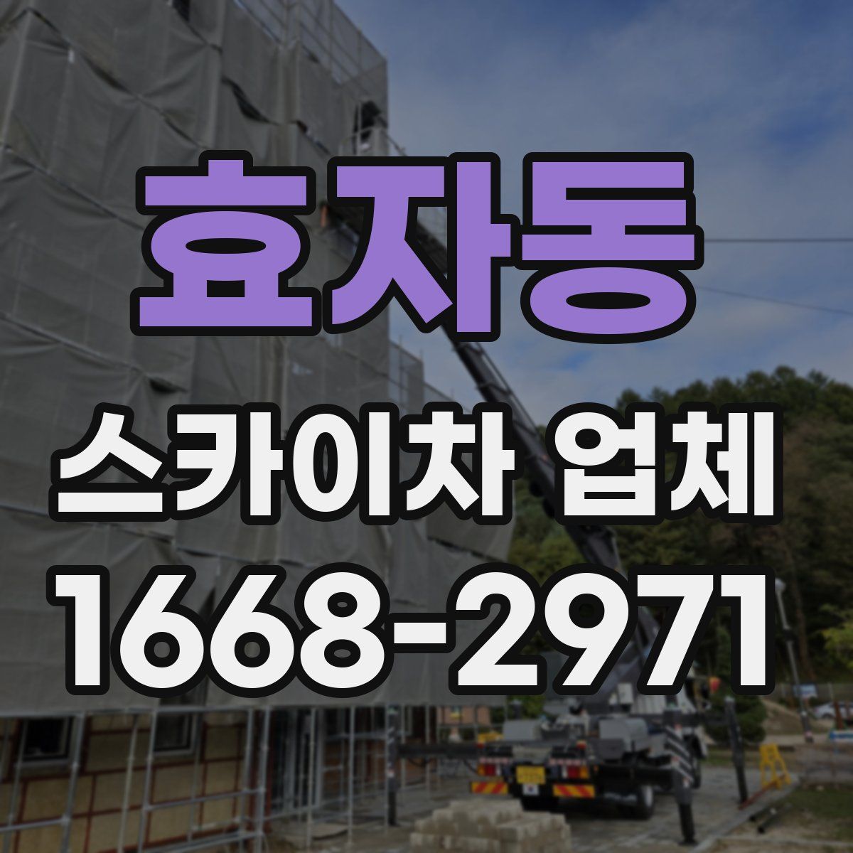 효자동 스카이차 업체