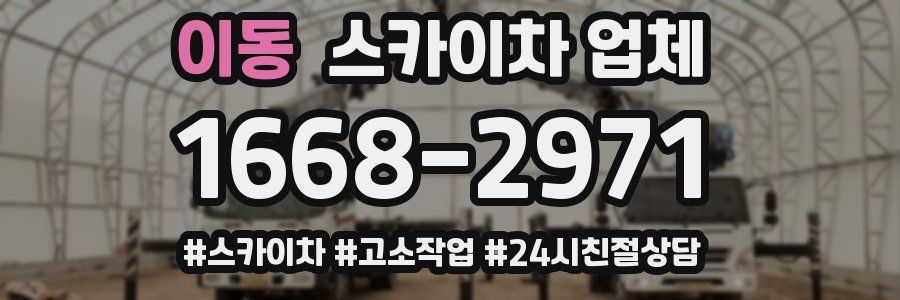 이동 스카이차 업체