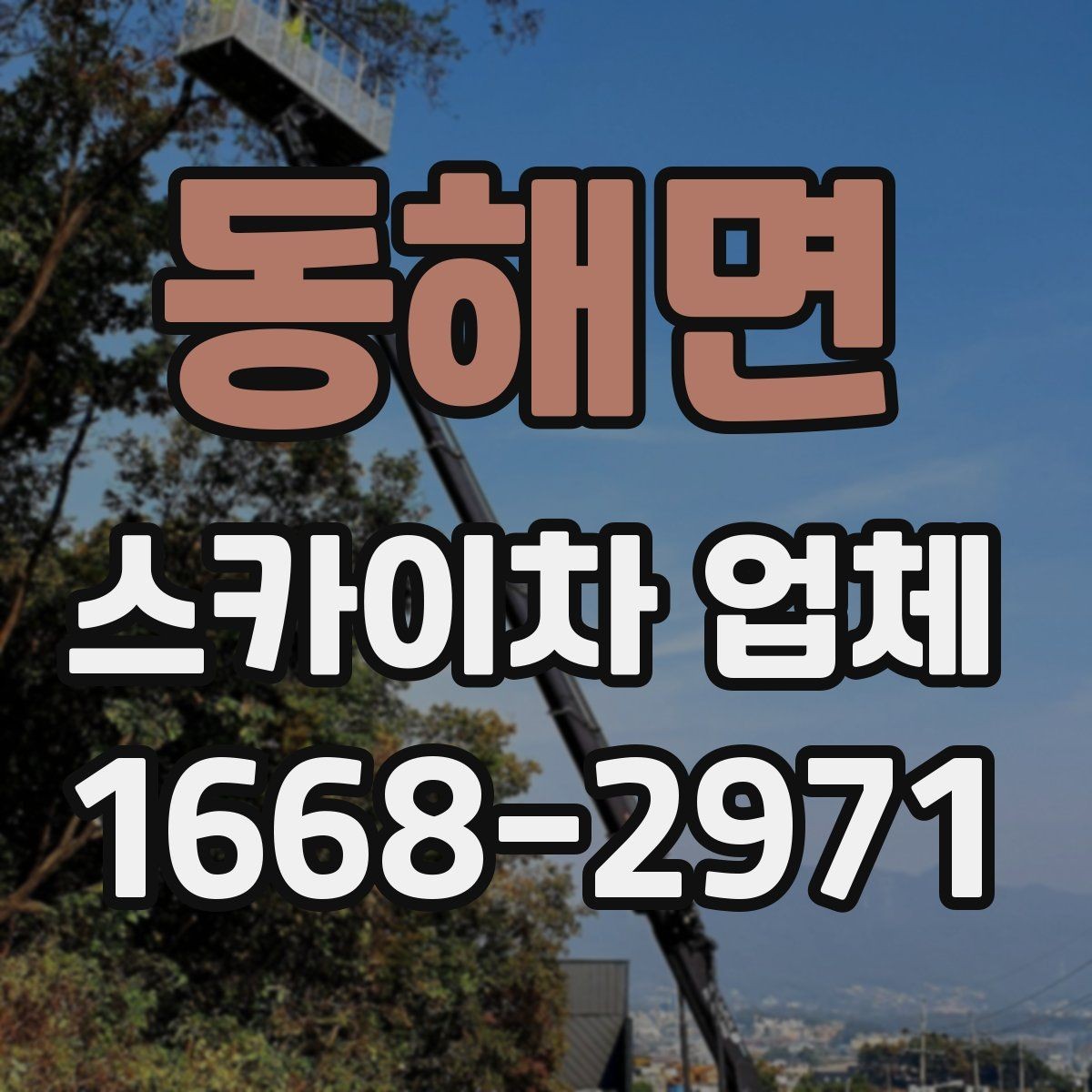 동해면 스카이차 업체 계약 전 체크해야 할 조건