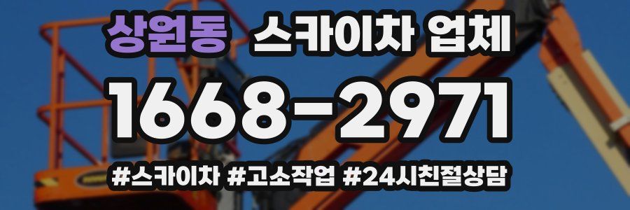 상원동 스카이차 업체