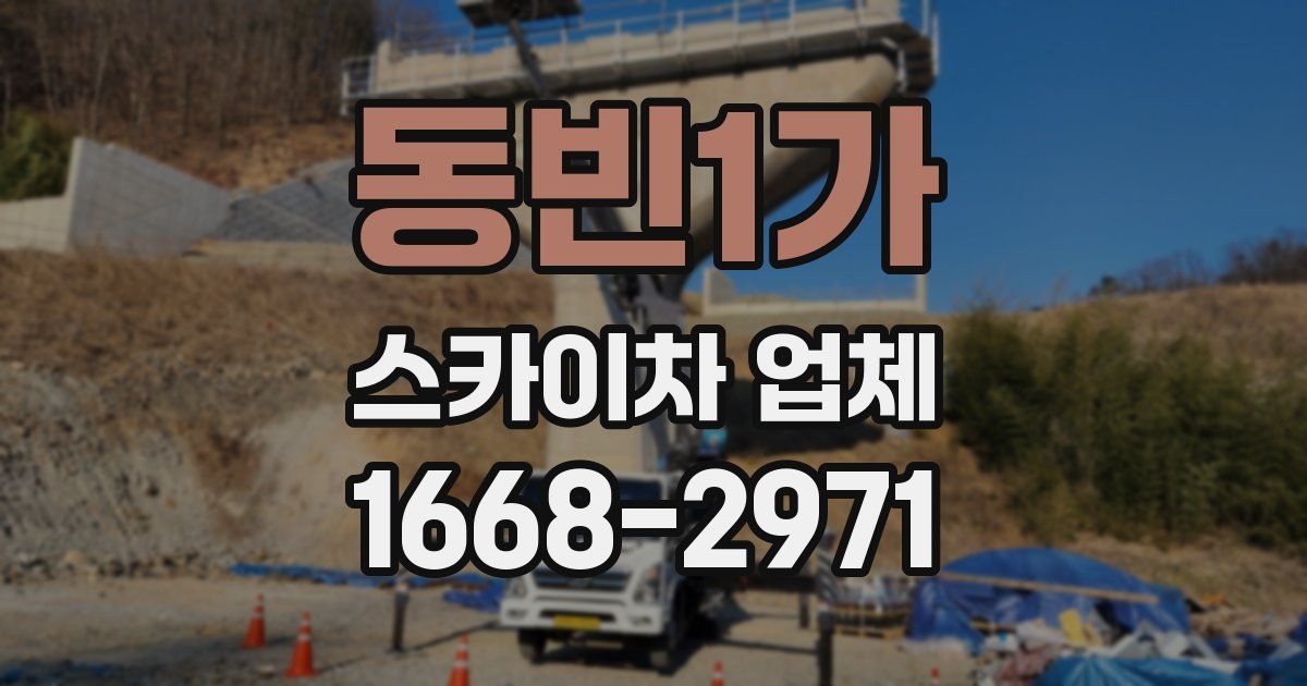 동빈1가 스카이차 업체