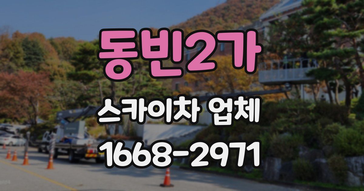 동빈2가 스카이차 업체