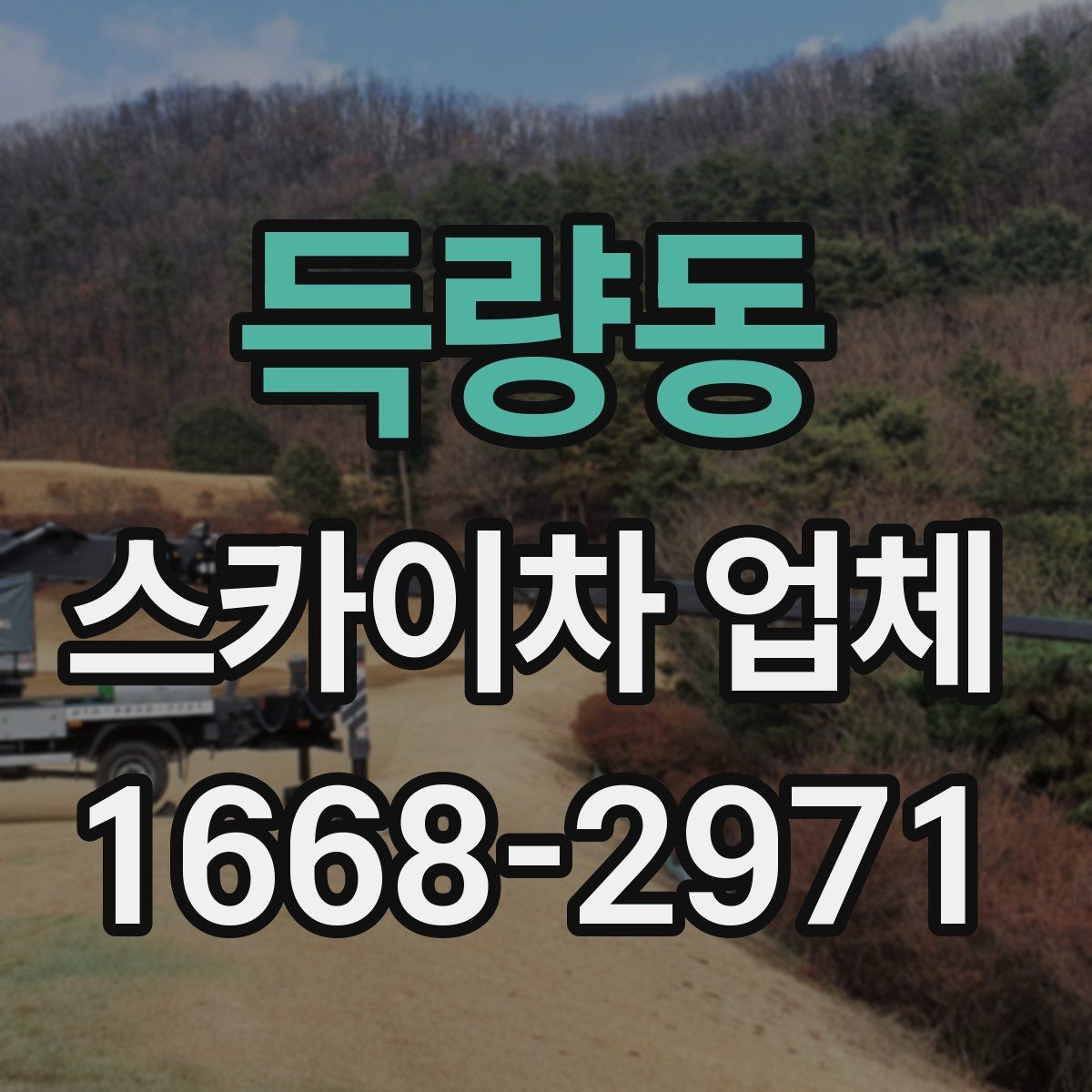 득량동 스카이차 업체 작업 사례로 보는 활용 범위