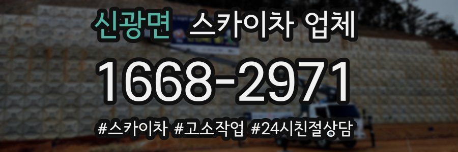 신광면 스카이차 업체